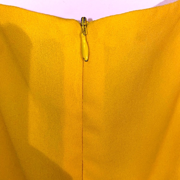 W118 Walter Baker Yellow Tieback Dress - Picture 5 of 7